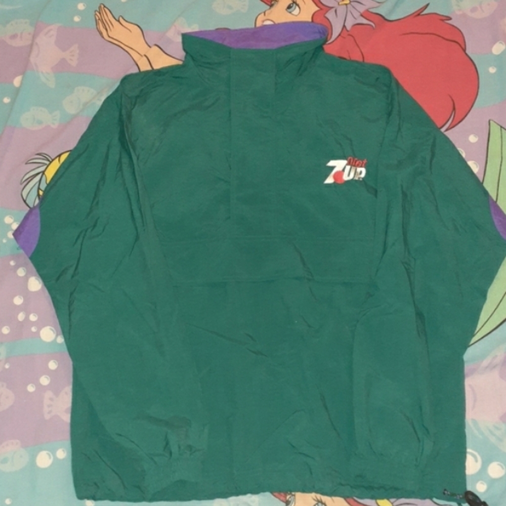 80s 7UP Diet Vintage Employee Promo Windbreaker Jacket